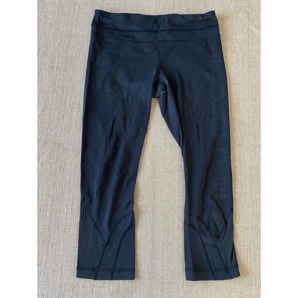 LULULEMON ATHLETICA Women's legging black crop 8 - Picture 1 of 5
